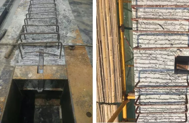 预制主梁和预制次梁的毗毗邻纳牛担板节点。。。。。</